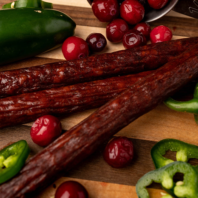 CRANBERRY JALAPENO SNACK STICKS